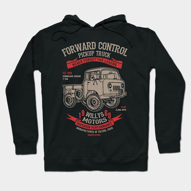 Jeep Forward Control FC-150 Hoodie by Guyvit